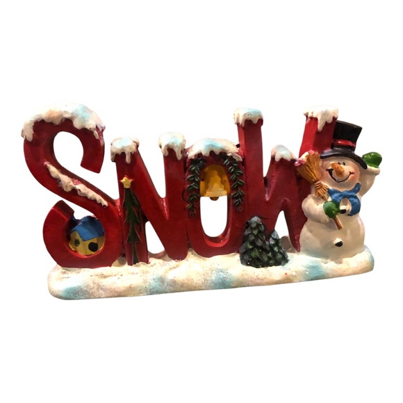 Vintage 1980s Festive Snow and Joy Holiday Figurines 4” - Picture 2 of 4